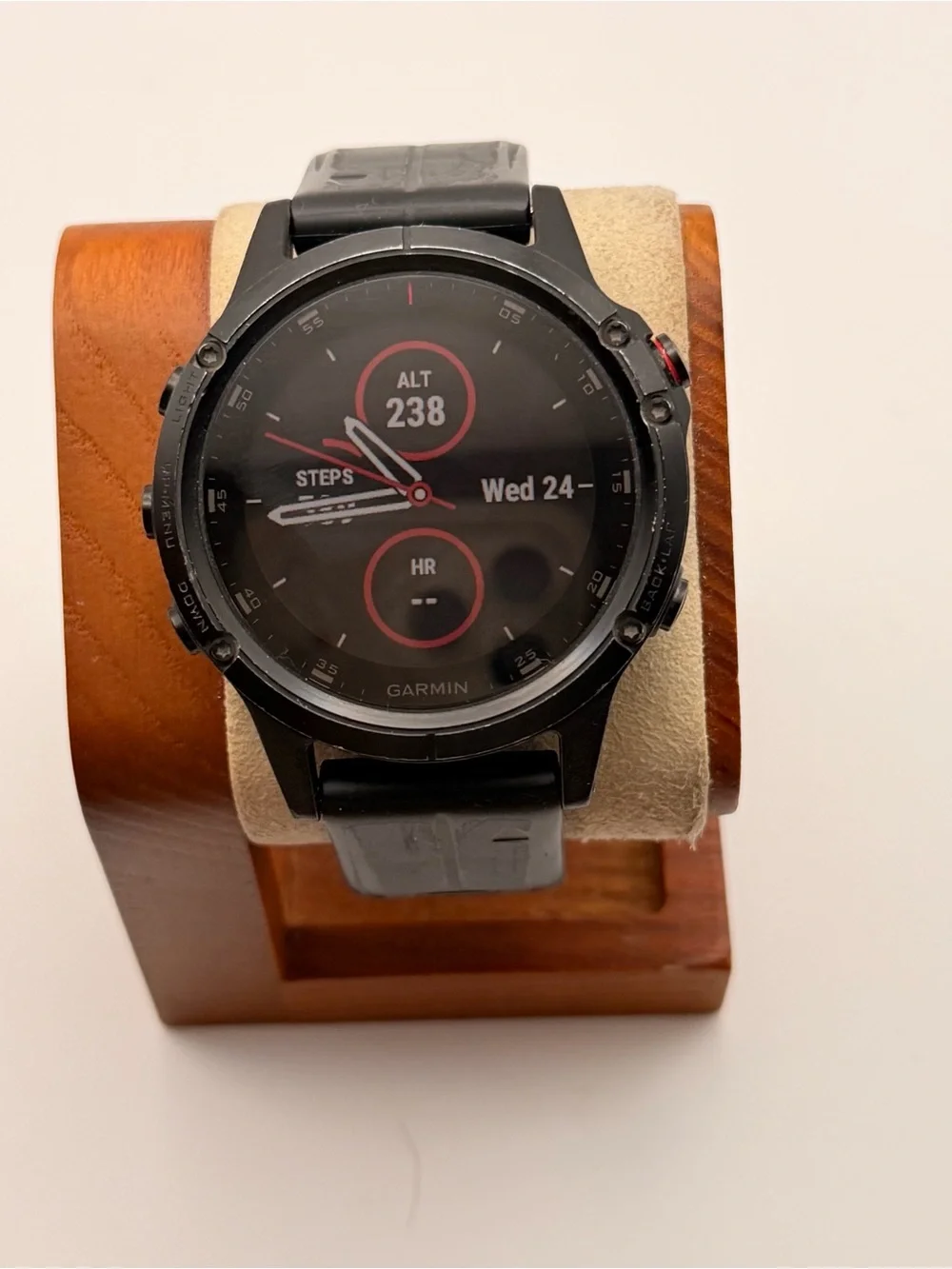 Garmin Fenix 5s Plus, Sapphire Edition, Black, Tested, Charger Included